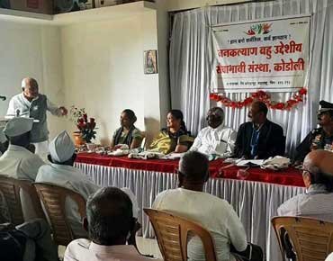Respected Pramod Kore speaks to Senior Citizens