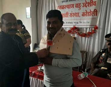 Sanstha Website designer Madhukar Khot felicitated